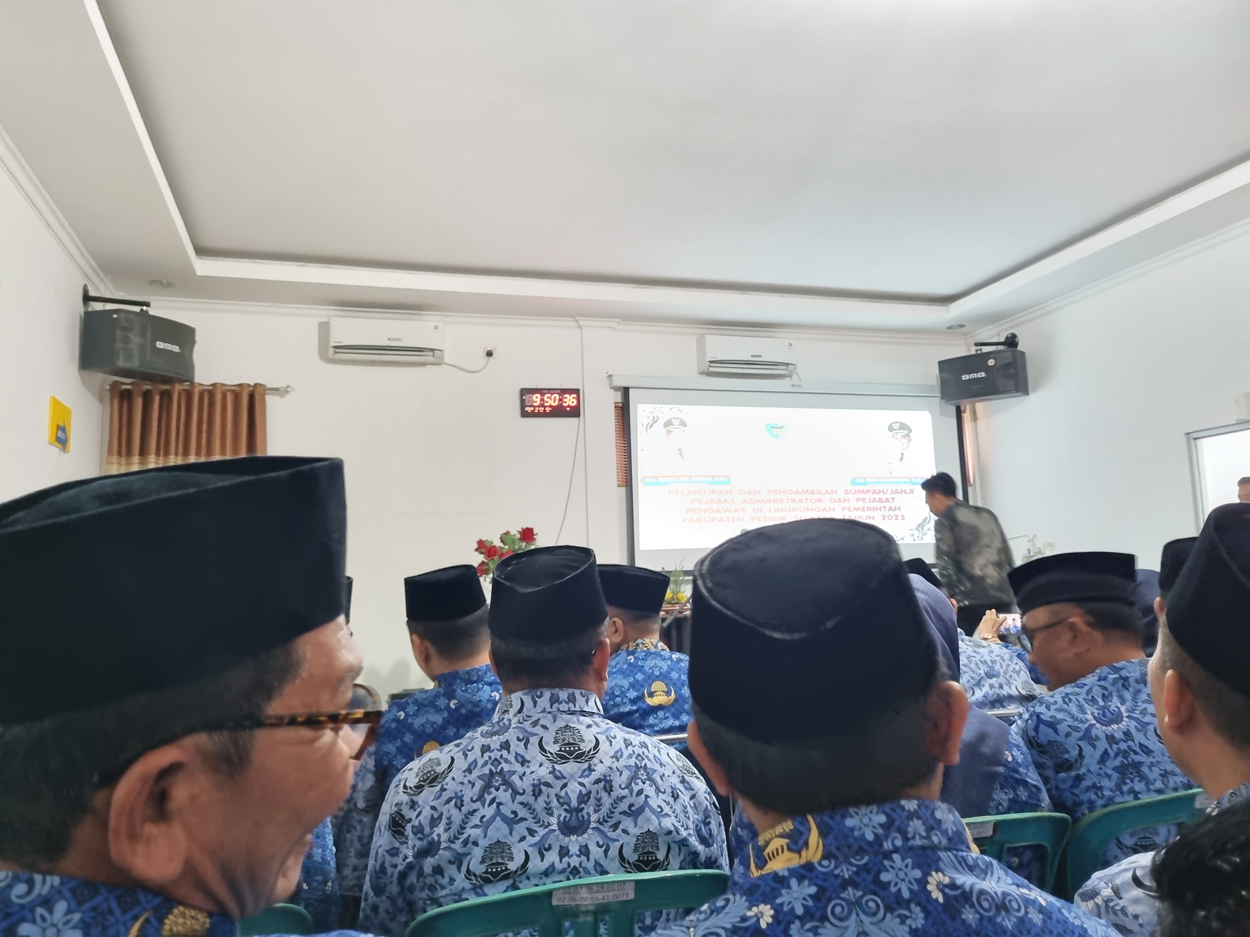 Pelantikan dan pengambilan sumpah jabatan ja dan jp dilingkungan kab. Pesisir selatan